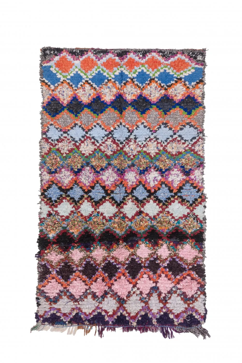 Marokkaanse Berber tapijt Boucherouite 220 x 130 cm