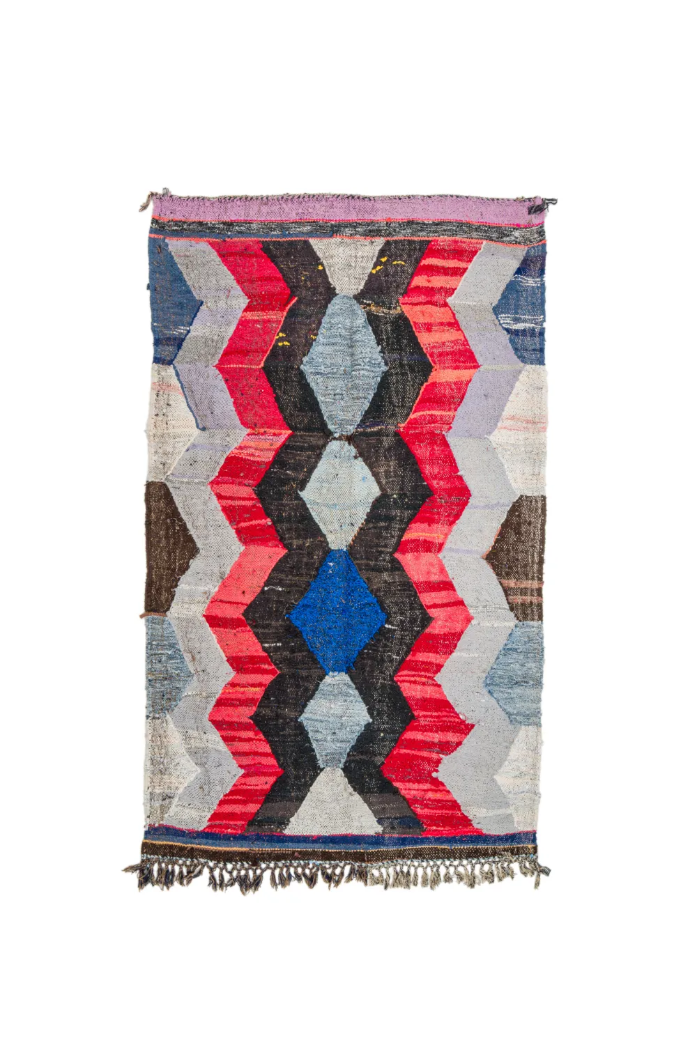 Marokkaanse Berber tapijt Boucherouite 135 x 225 cm