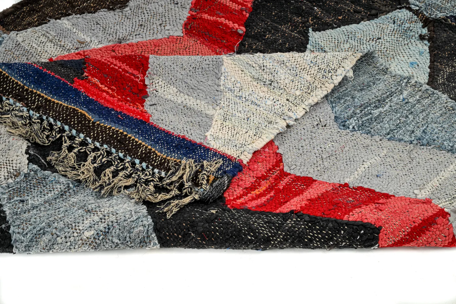 Marokkaanse Berber tapijt Boucherouite 135 x 225 cm