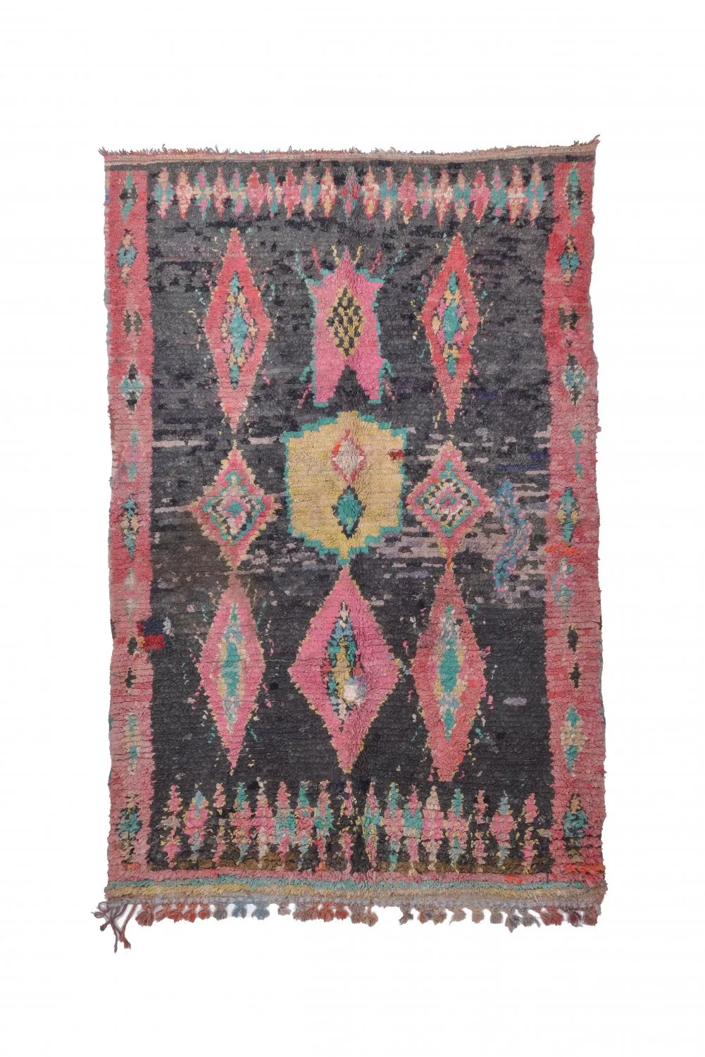 Marokkaanse Berber tapijt Boucherouite 240 x 155 cm