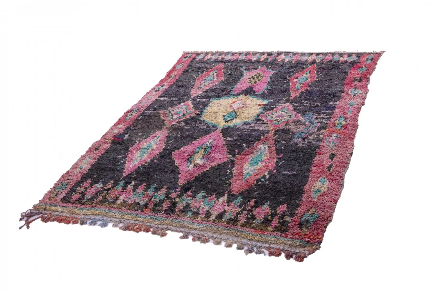 Marokkaanse Berber tapijt Boucherouite 240 x 155 cm