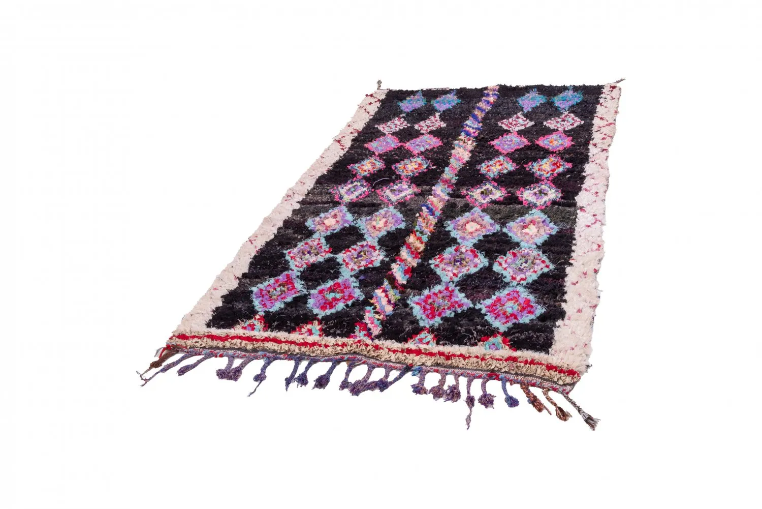 Marokkaanse Berber tapijt Boucherouite 265 x 140 cm