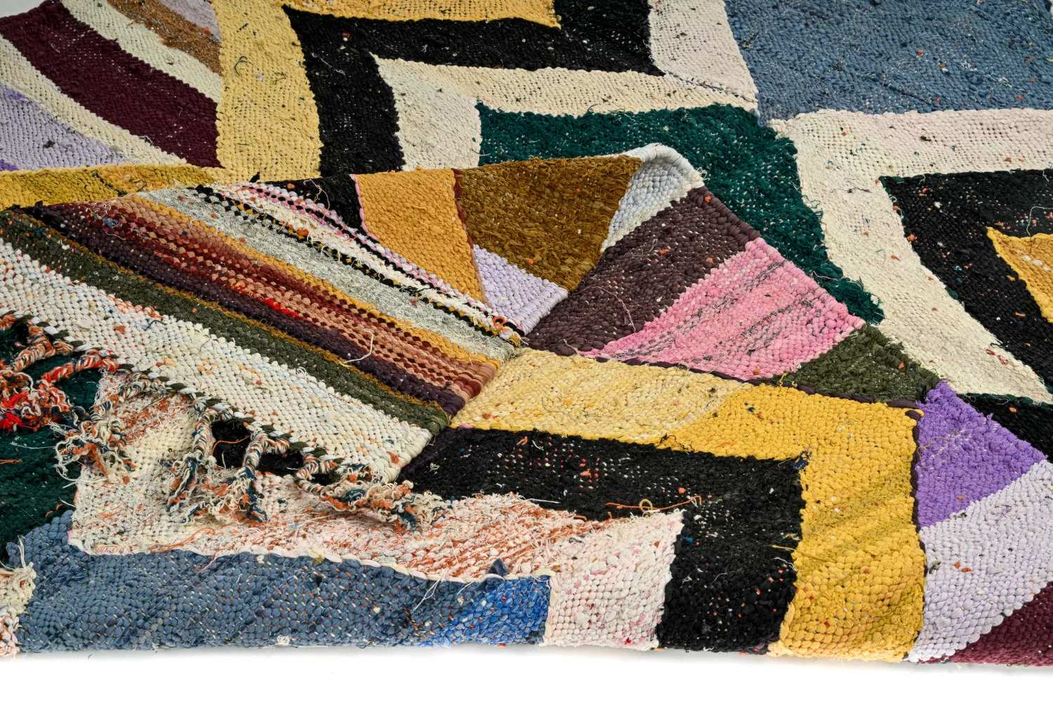 Marokkaanse Berber tapijt Boucherouite 135 x 260 cm