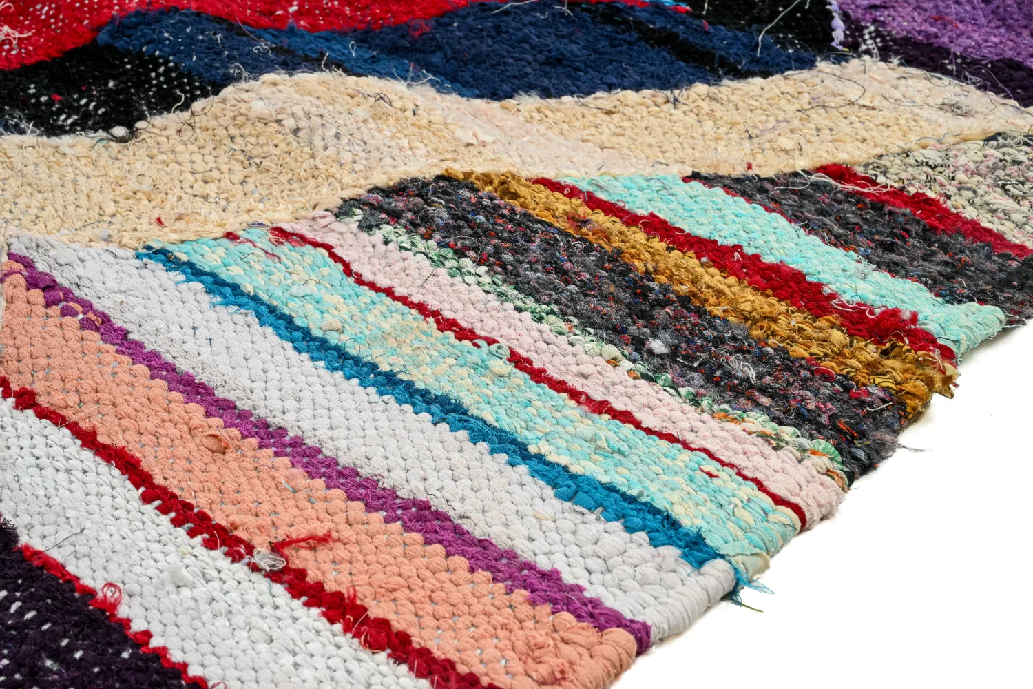 Marokkaanse Berber tapijt Boucherouite 140 x 290 cm