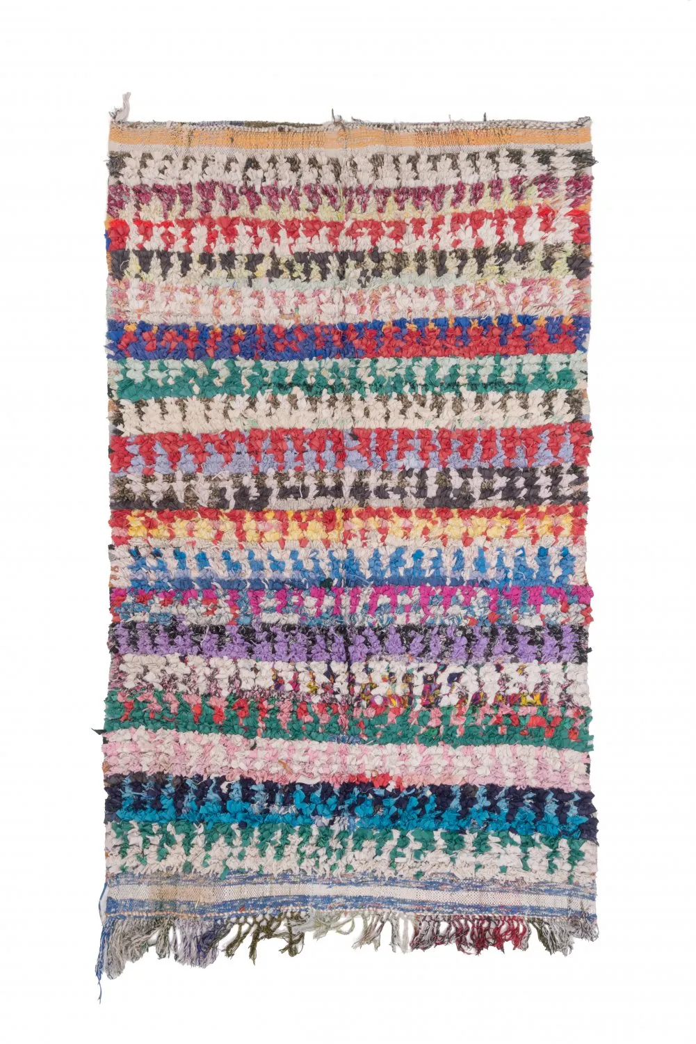 Marokkaanse Berber tapijt Boucherouite 220 x 135 cm