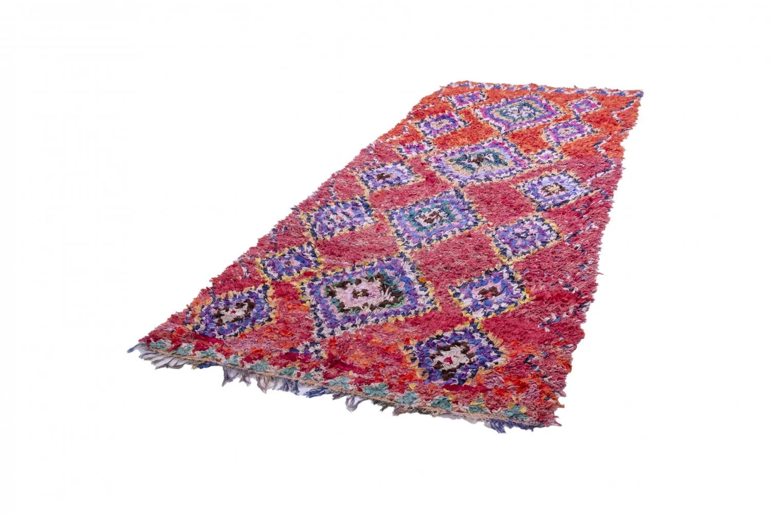 Marokkaanse Berber tapijt Boucherouite 315 x 135 cm