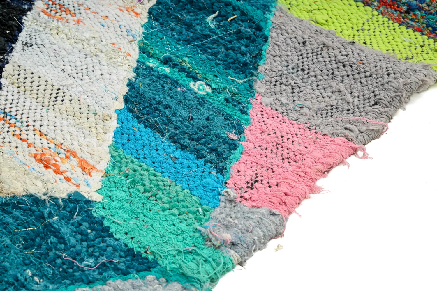 Marokkaanse Berber tapijt Boucherouite 140 x 260 cm