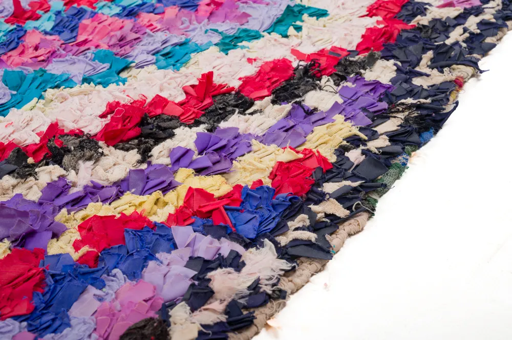 Marokkaanse Berber tapijt Boucherouite 270 x 145 cm