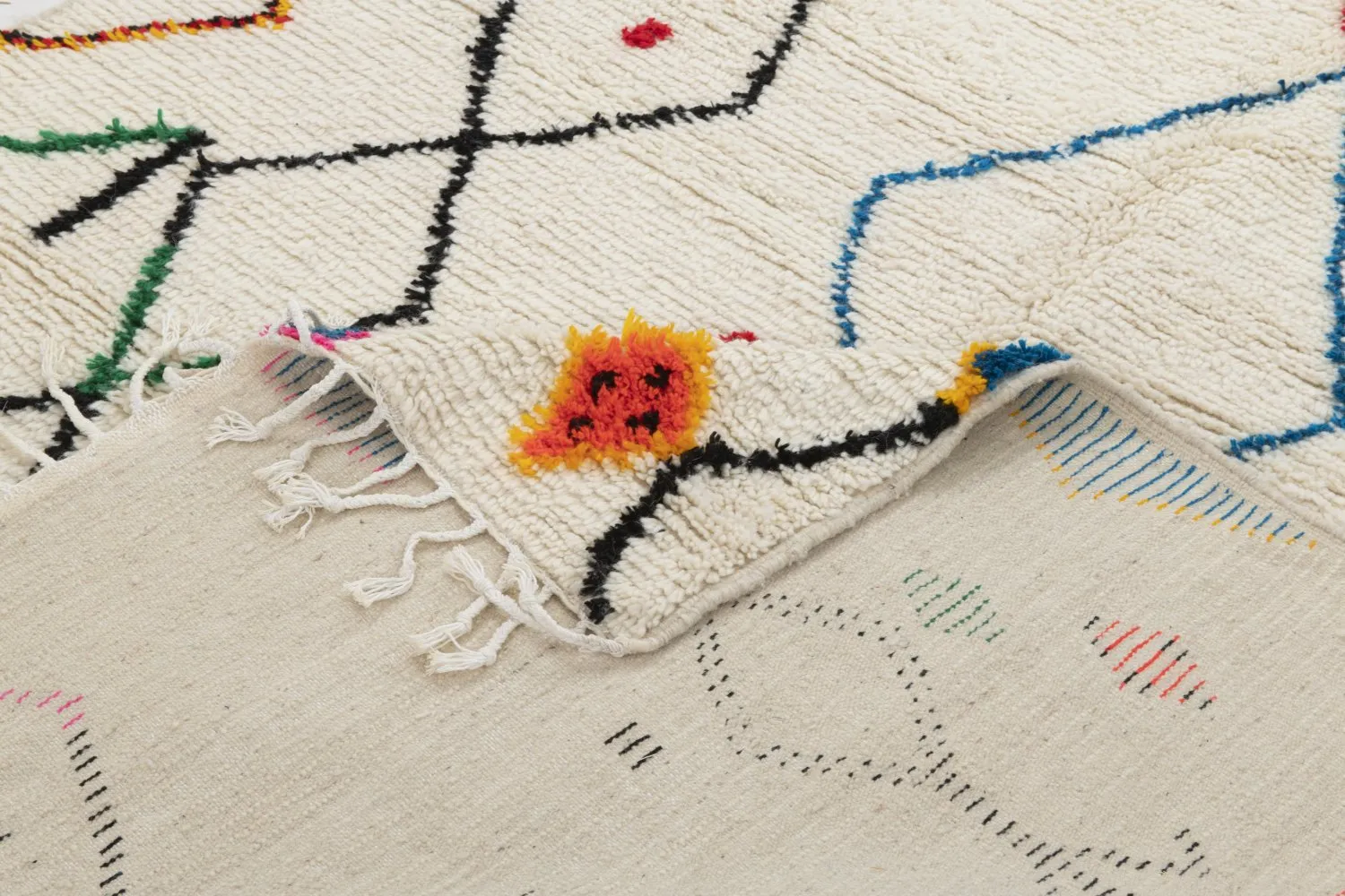 Kelim Marokkaanse Berber tapijt Azilal 290 x 190 cm