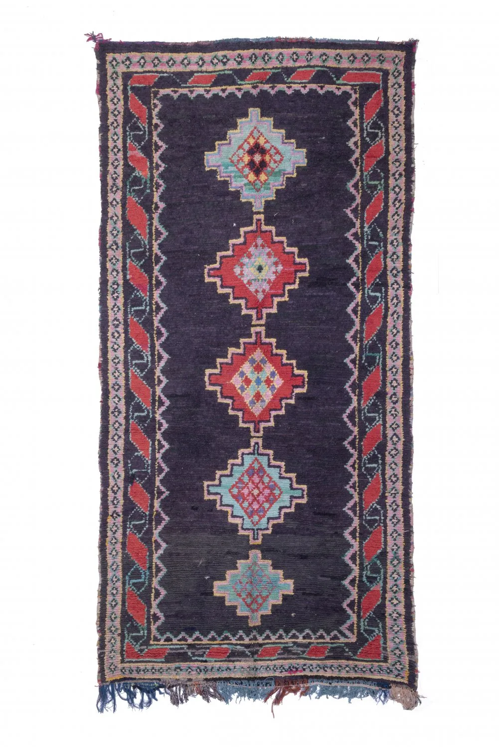 Marokkaanse Berber tapijt Boucherouite 360 x 180 cm