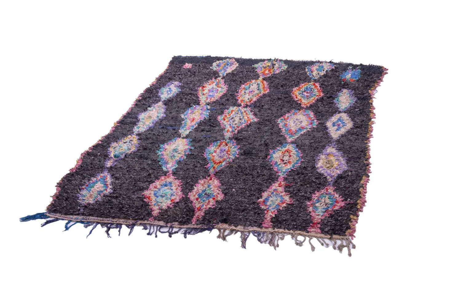 Marokkaanse Berber tapijt Boucherouite 260 x 145 cm