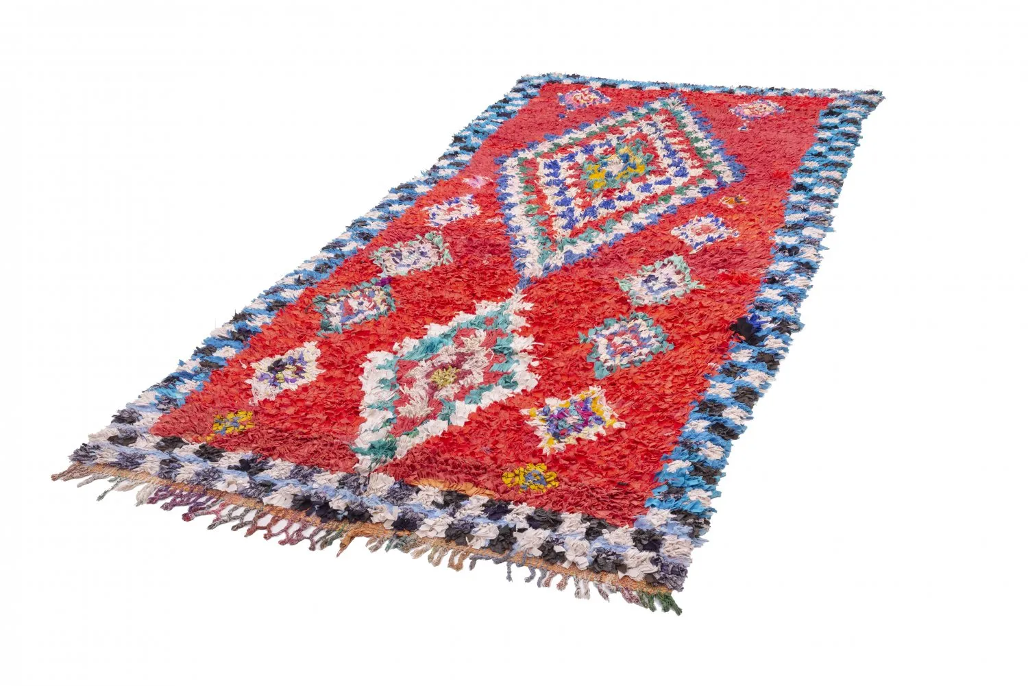 Marokkaanse Berber tapijt Boucherouite 295 x 150 cm