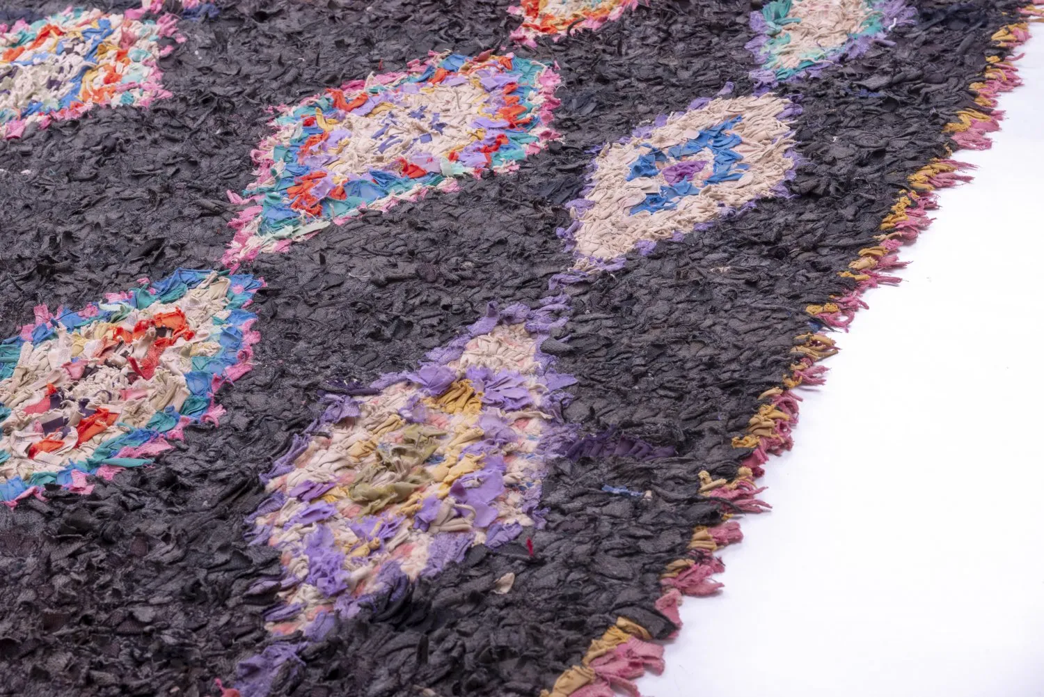 Marokkaanse Berber tapijt Boucherouite 260 x 145 cm
