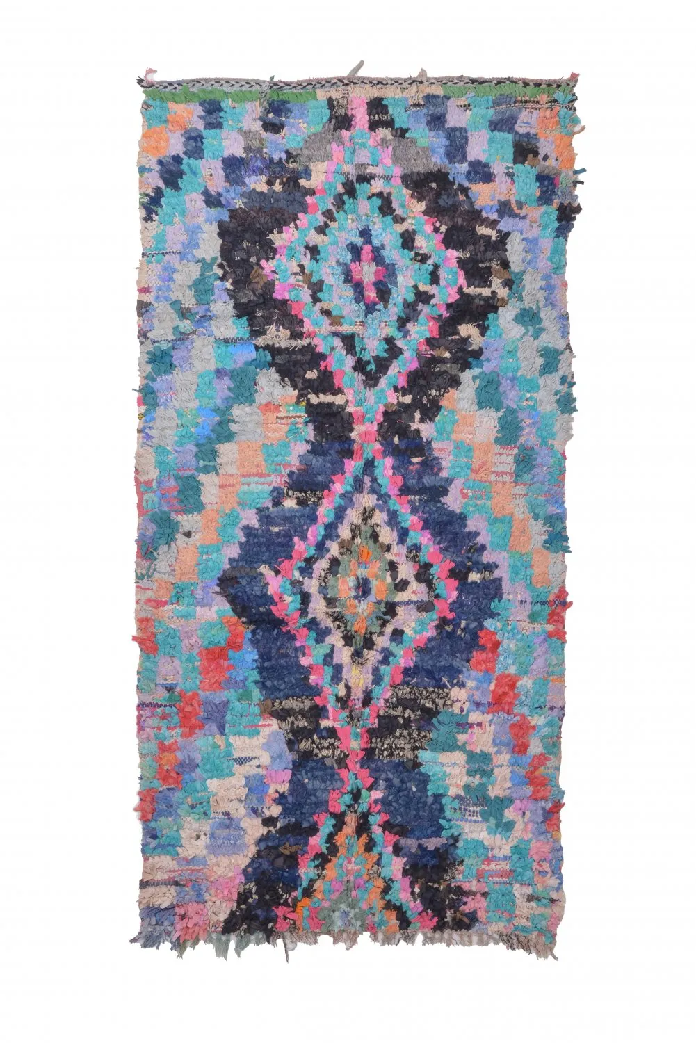 Marokkaanse Berber tapijt Boucherouite 235 x 115 cm