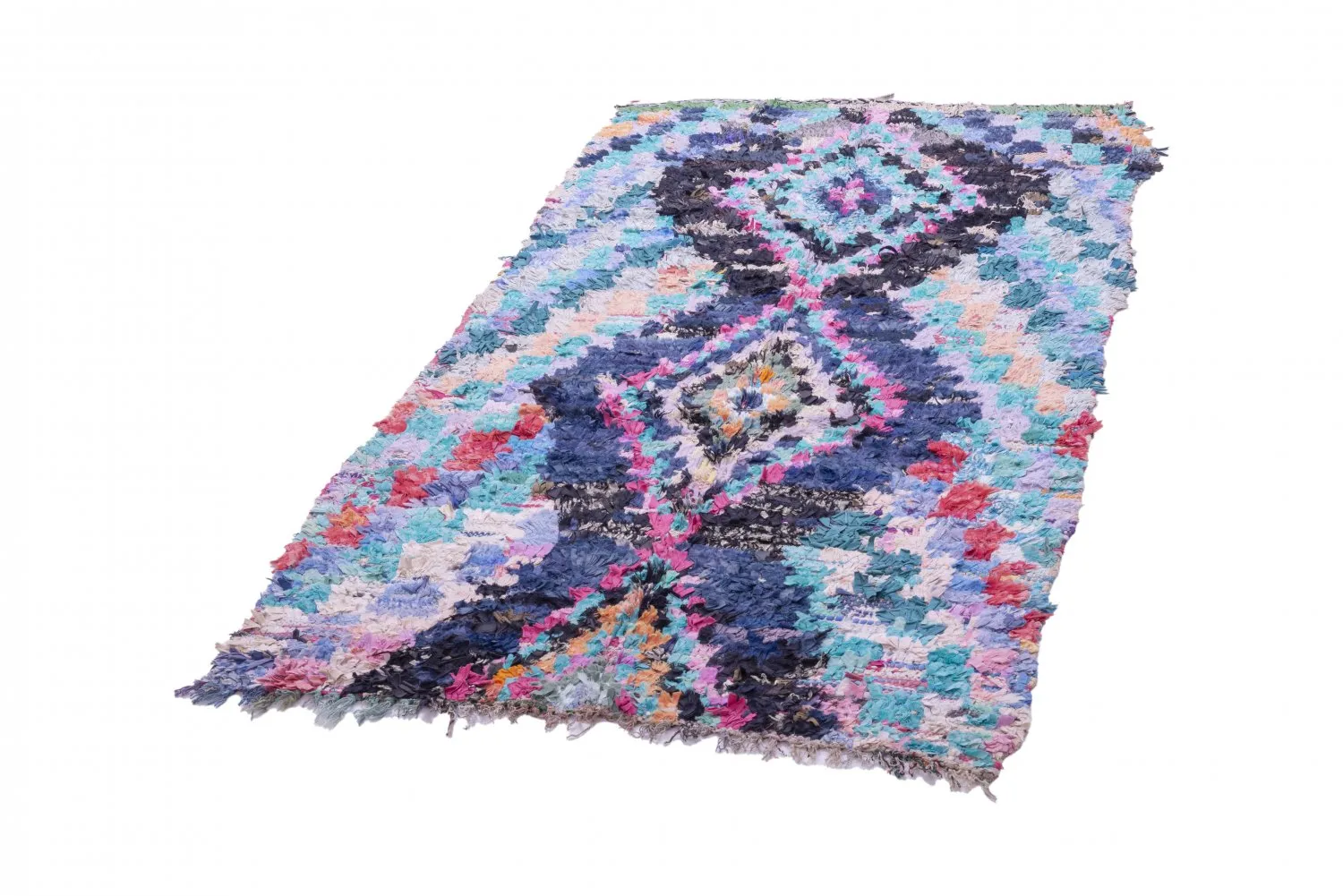 Marokkaanse Berber tapijt Boucherouite 235 x 115 cm