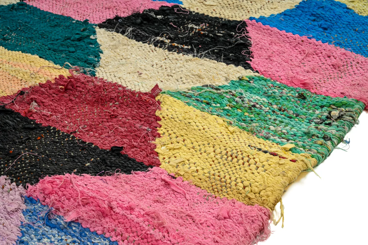 Marokkaanse Berber tapijt Boucherouite 145 x 275 cm