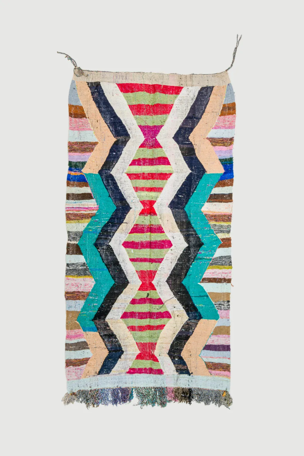 Marokkaanse Berber tapijt Boucherouite 140 x 265 cm