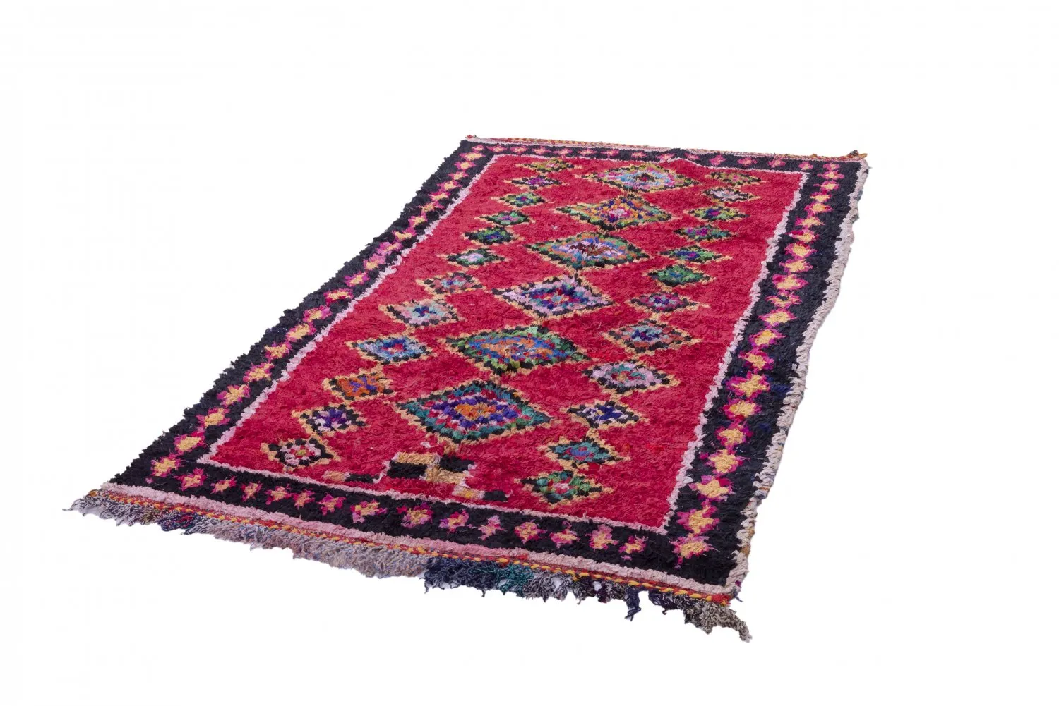 Marokkaanse Berber tapijt Boucherouite 255 x 145 cm