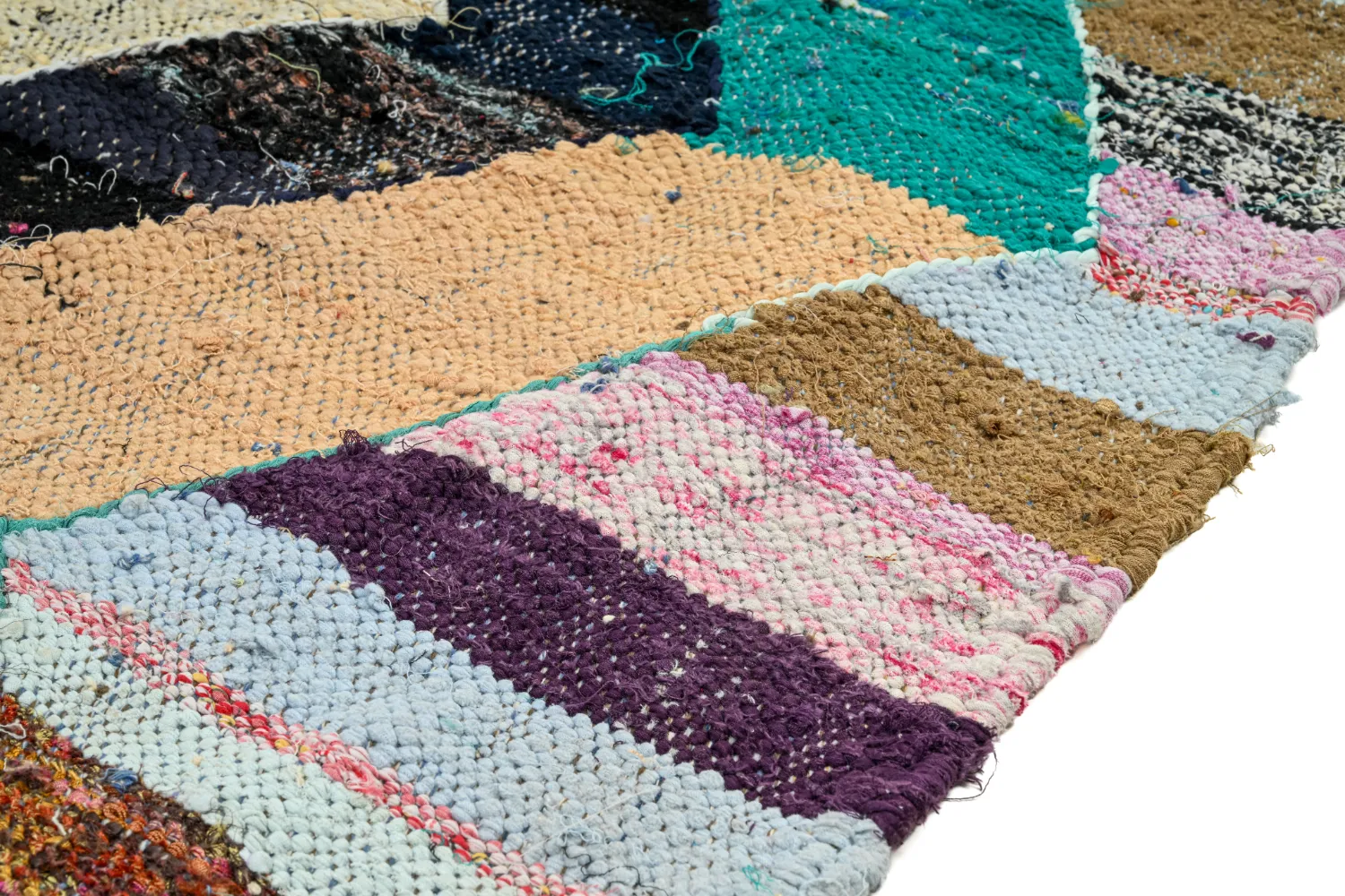 Marokkaanse Berber tapijt Boucherouite 140 x 265 cm