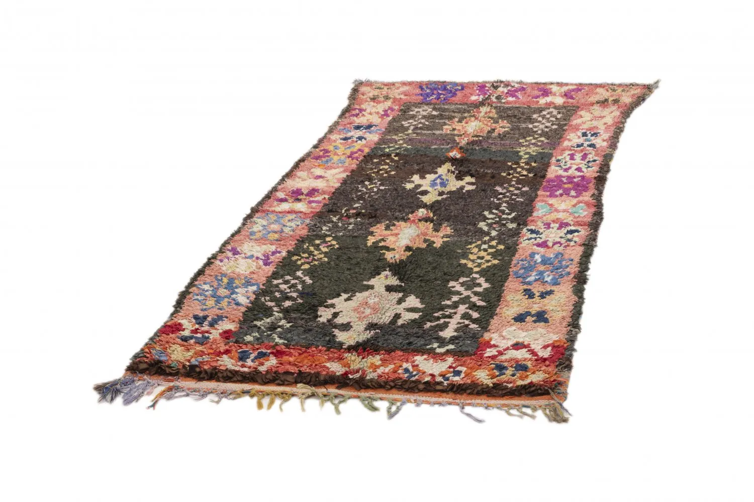Marokkaanse Berber tapijt Boucherouite 205 x 95 cm