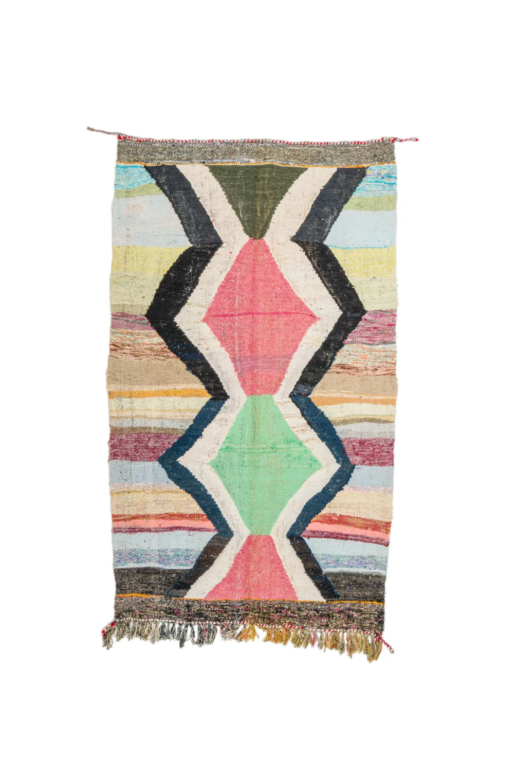 Marokkaanse Berber tapijt Boucherouite 135 x 215 cm