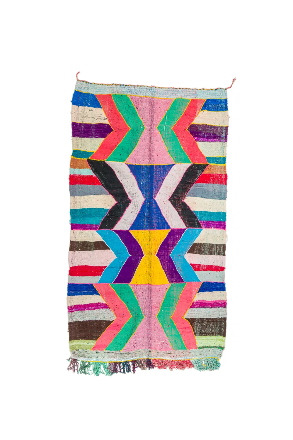 Marokkaanse Berber tapijt Boucherouite 140 x 245 cm