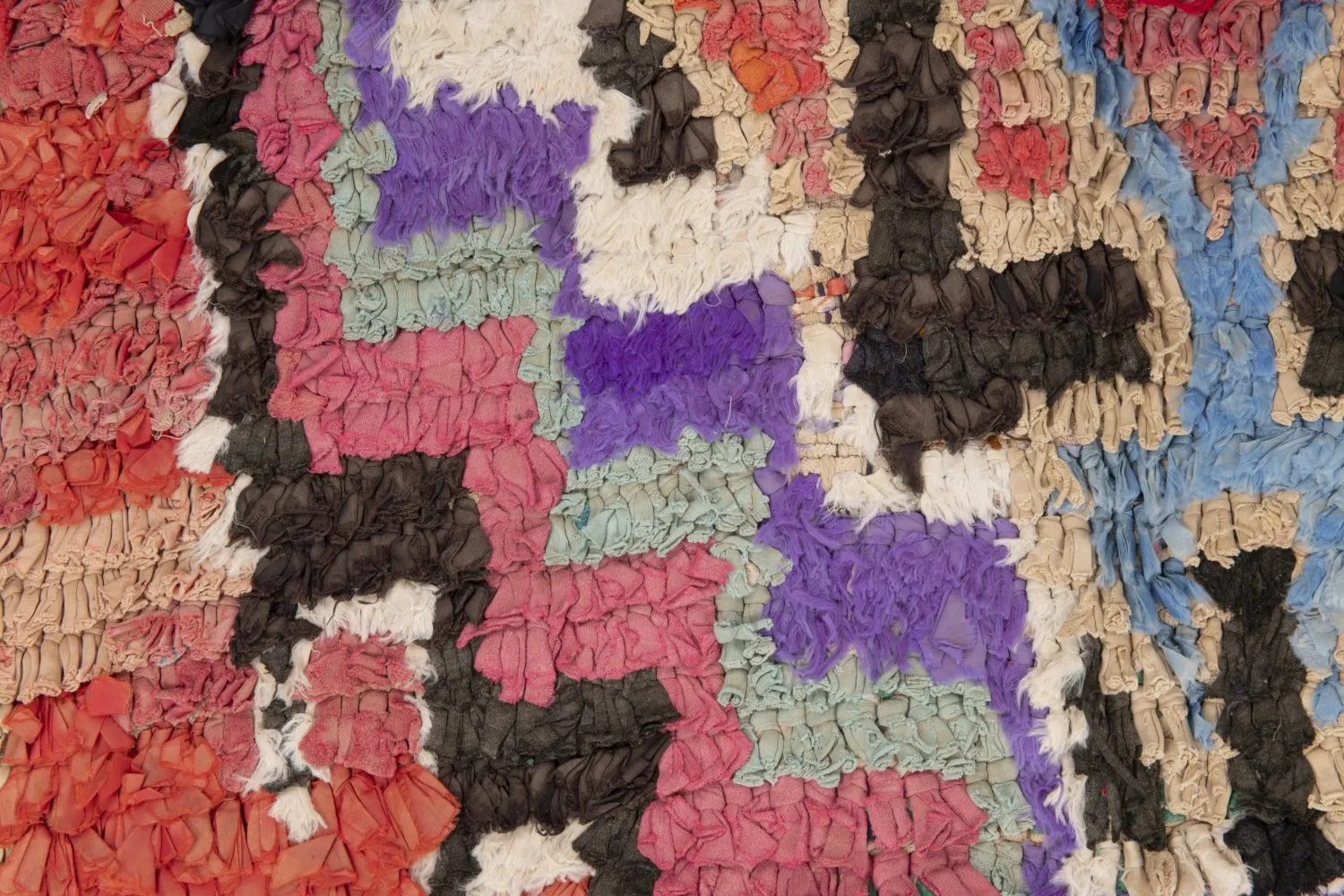 Marokkaanse Berber tapijt Boucherouite 220 x 105 cm