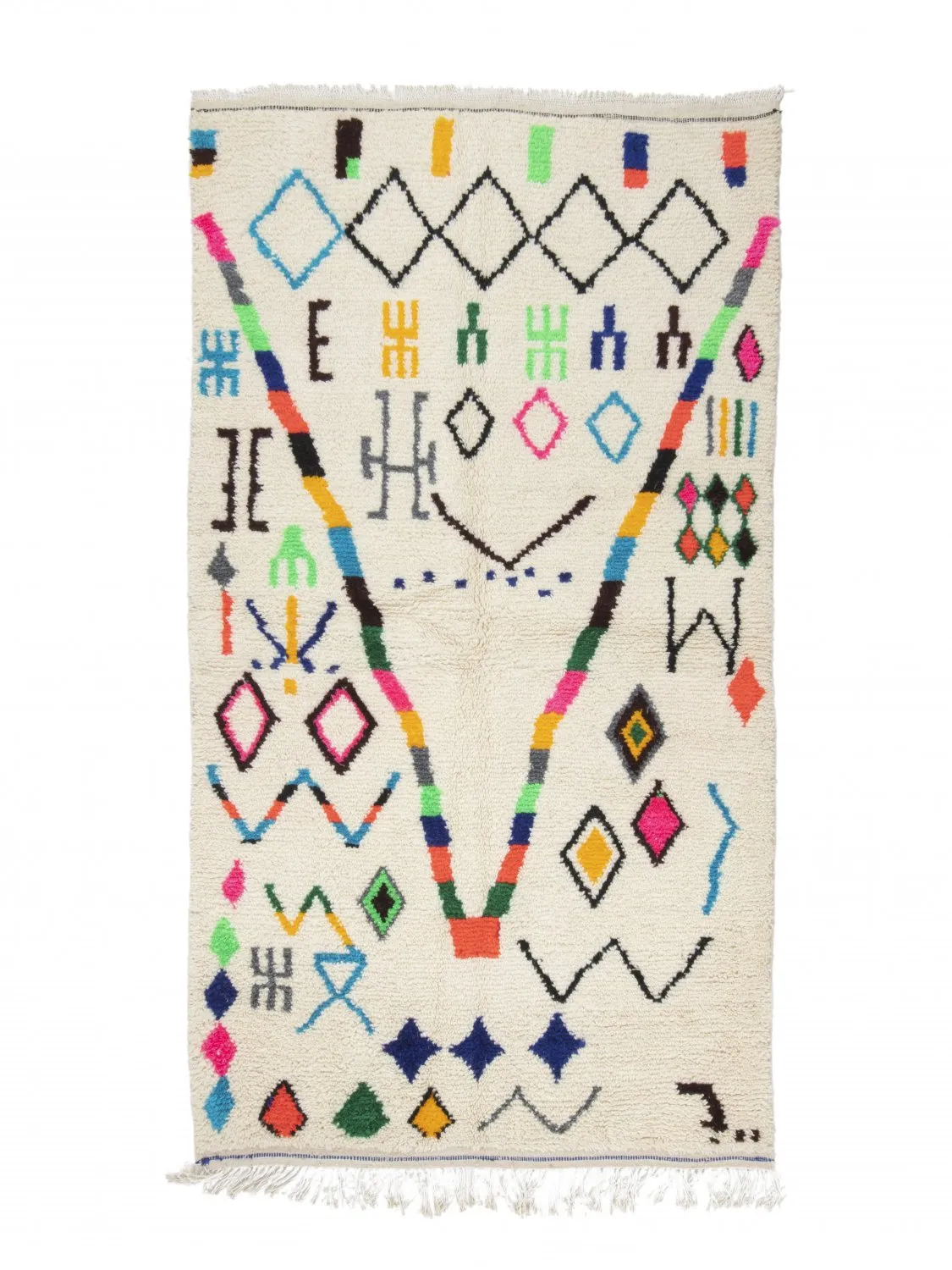 Kelim Marokkaanse Berber tapijt Azilal 250 x 140 cm