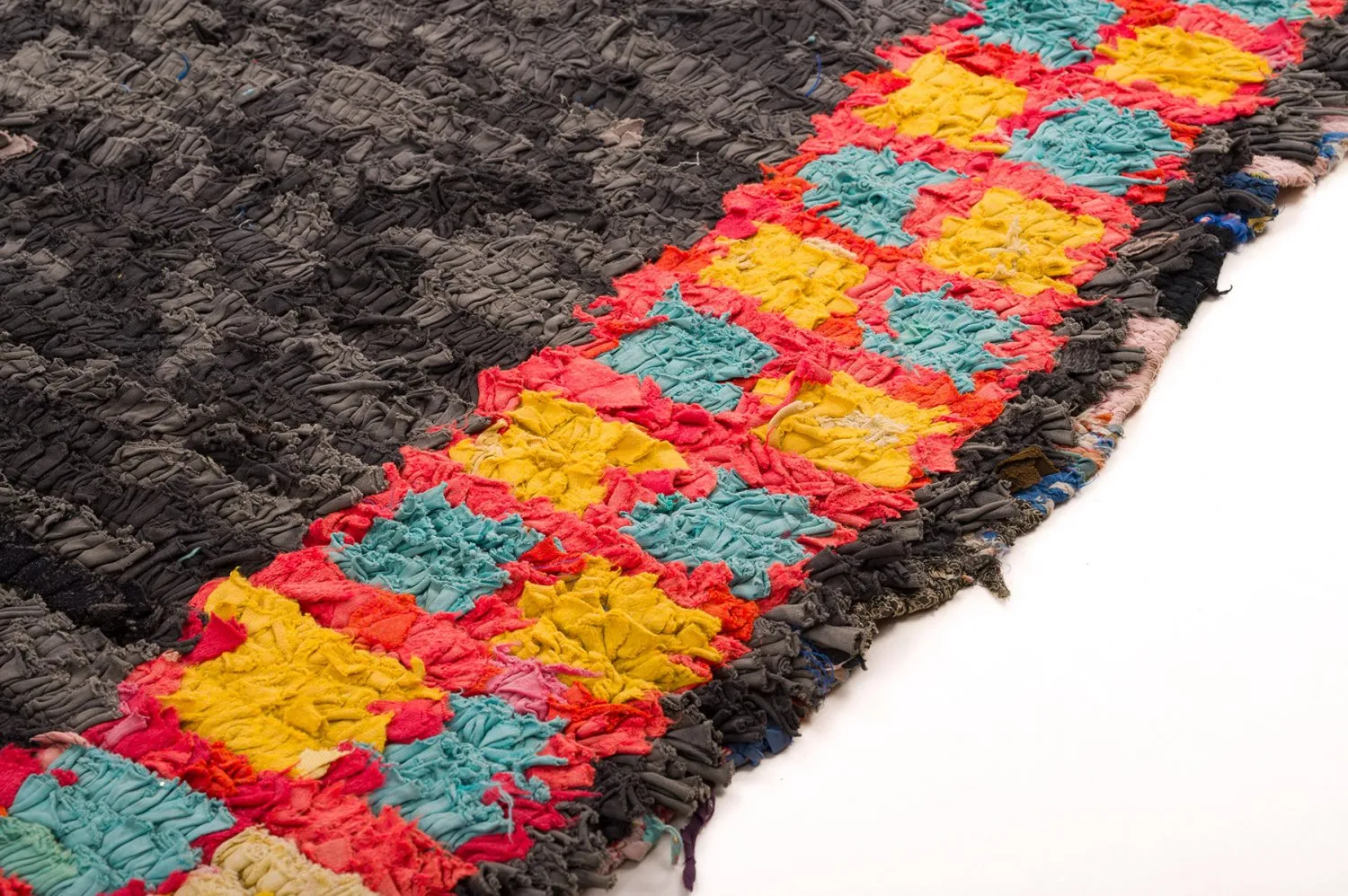 Marokkaanse Berber tapijt Boucherouite 135 x 290 cm