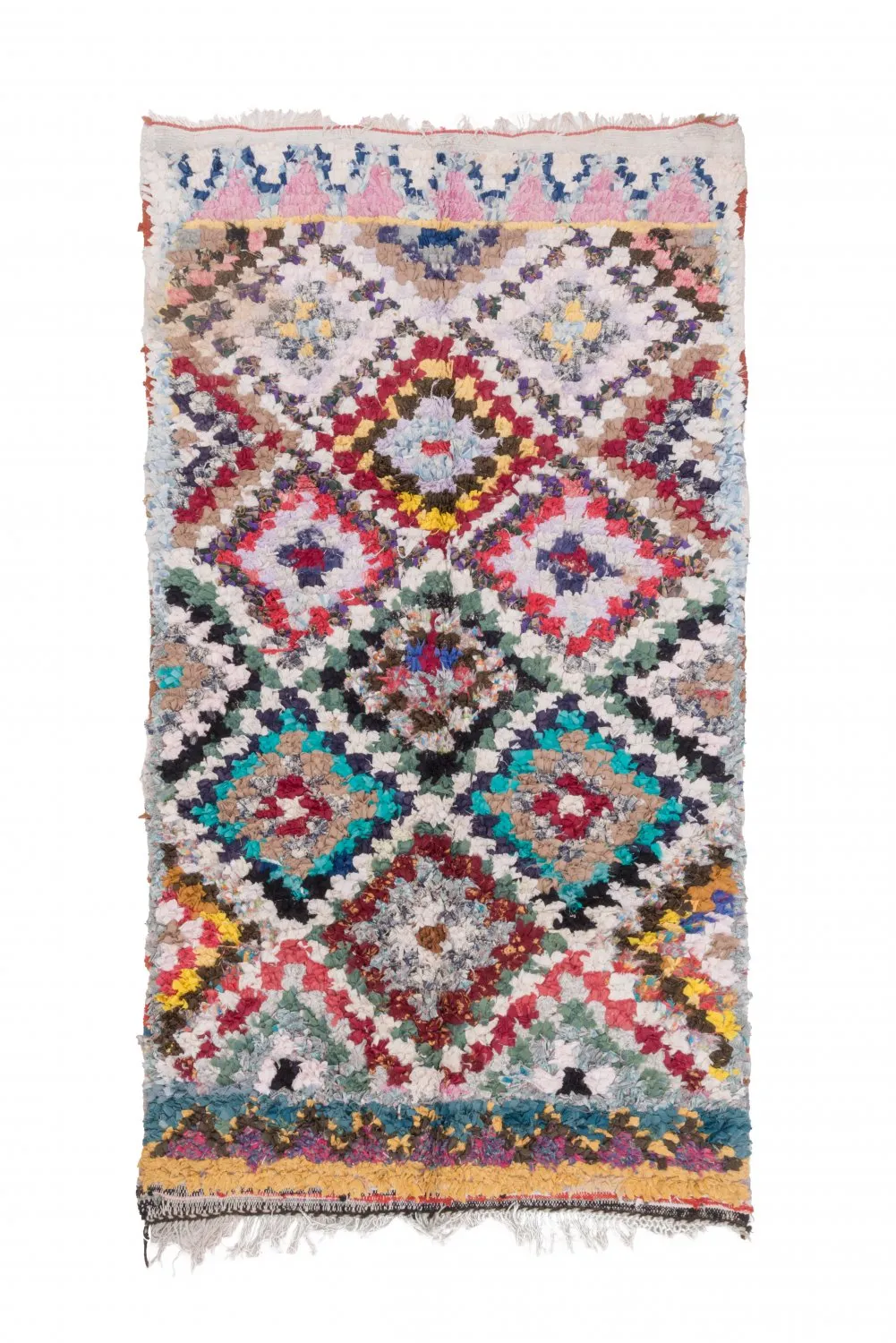 Marokkaanse Berber tapijt Boucherouite 235 x 130 cm