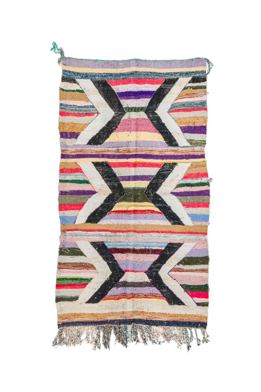 Marokkaanse Berber tapijt Boucherouite 125 x 230 cm