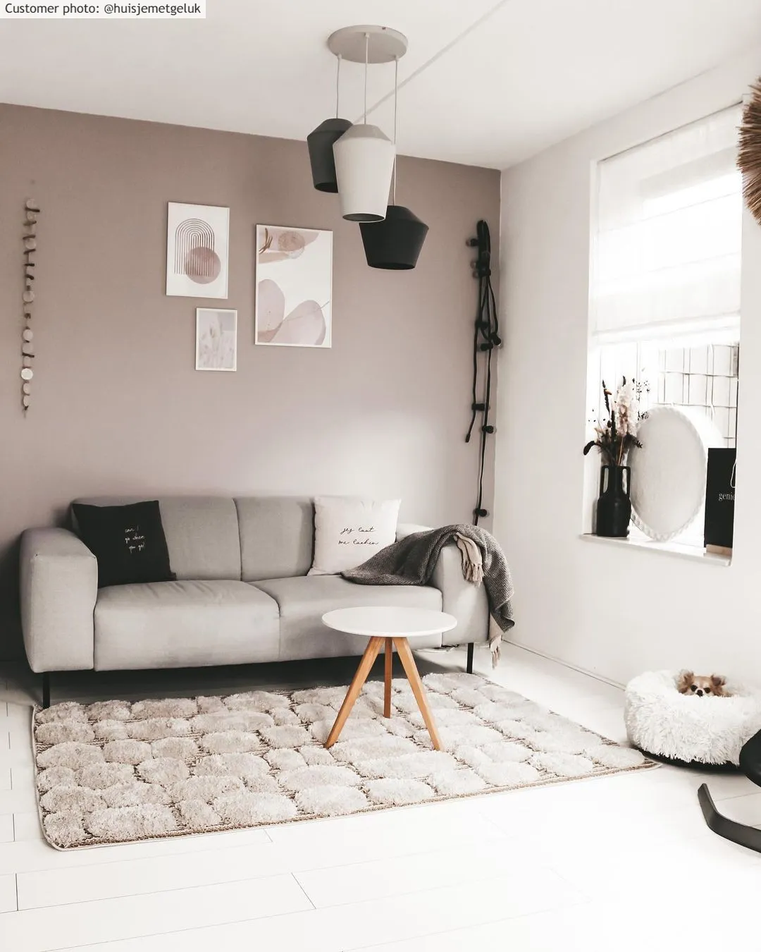 Hoogpolig vloerkleed - Fondi (beige)