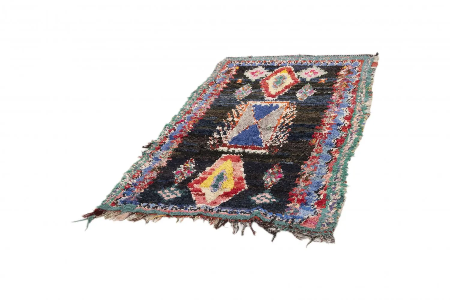 Marokkaanse Berber tapijt Boucherouite 235 x 120 cm