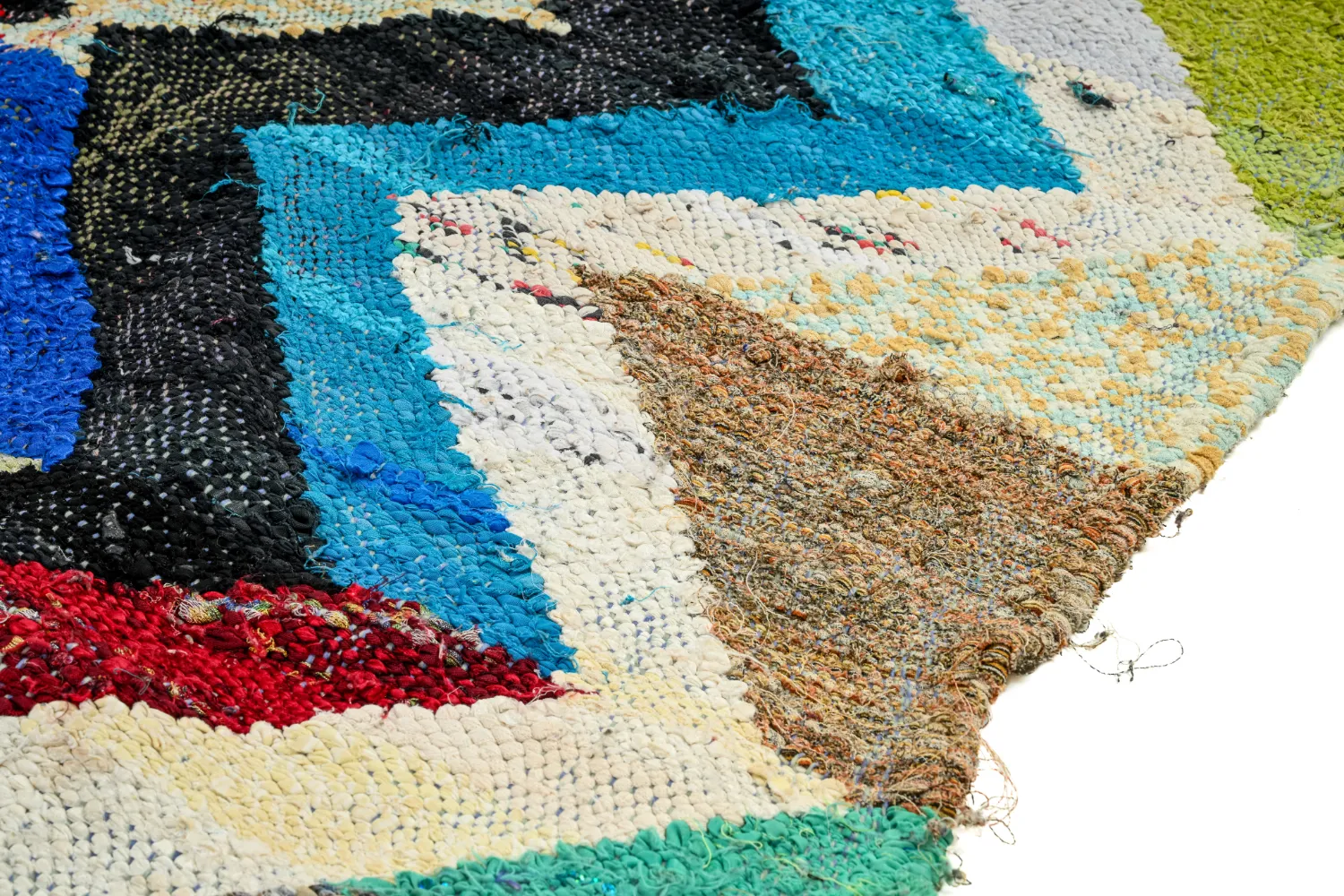 Marokkaanse Berber tapijt Boucherouite 125 x 250 cm