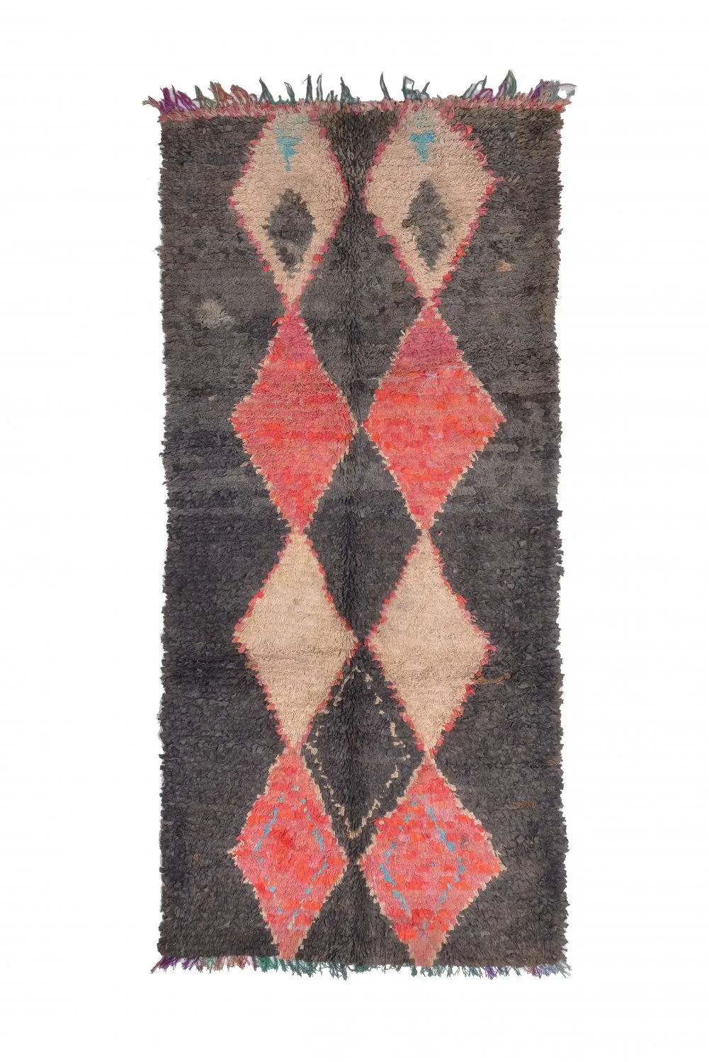 Marokkaanse Berber tapijt Boucherouite 245 x 105 cm