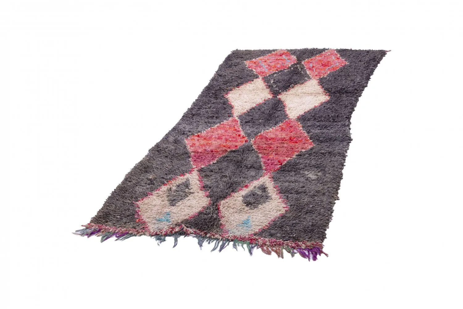 Marokkaanse Berber tapijt Boucherouite 245 x 105 cm