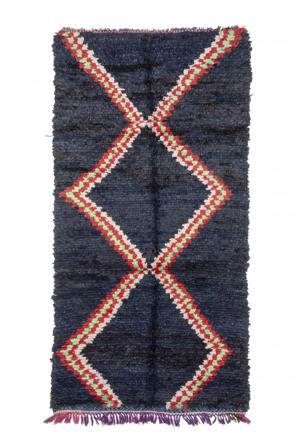 Marokkaanse Berber tapijt Boucherouite 265 x 135 cm