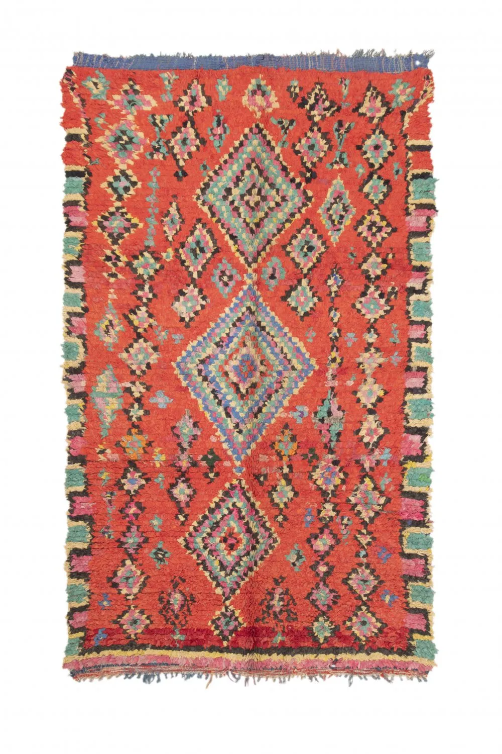 Marokkaanse Berber tapijt Boucherouite 245 x 140 cm