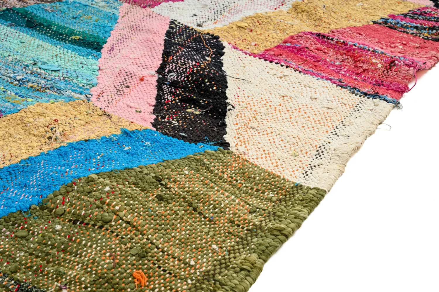 Marokkaanse Berber tapijt Boucherouite 150 x 275 cm