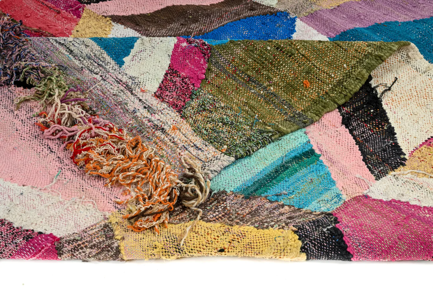 Marokkaanse Berber tapijt Boucherouite 150 x 275 cm