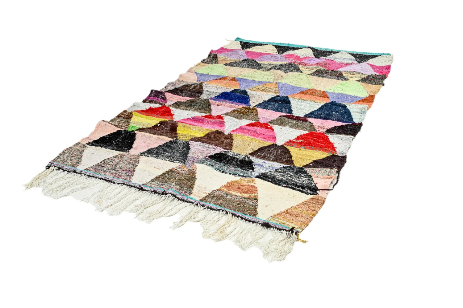 Marokkaanse Berber tapijt Boucherouite 145 x 270 cm