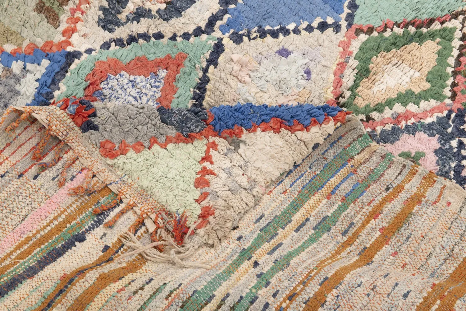 Marokkaanse Berber tapijt Boucherouite 230 x 130 cm