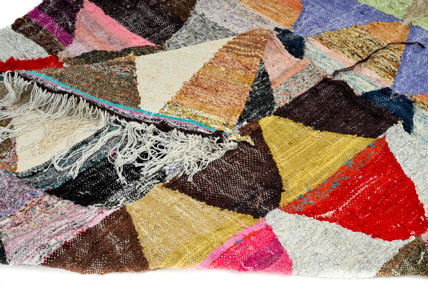 Marokkaanse Berber tapijt Boucherouite 145 x 270 cm