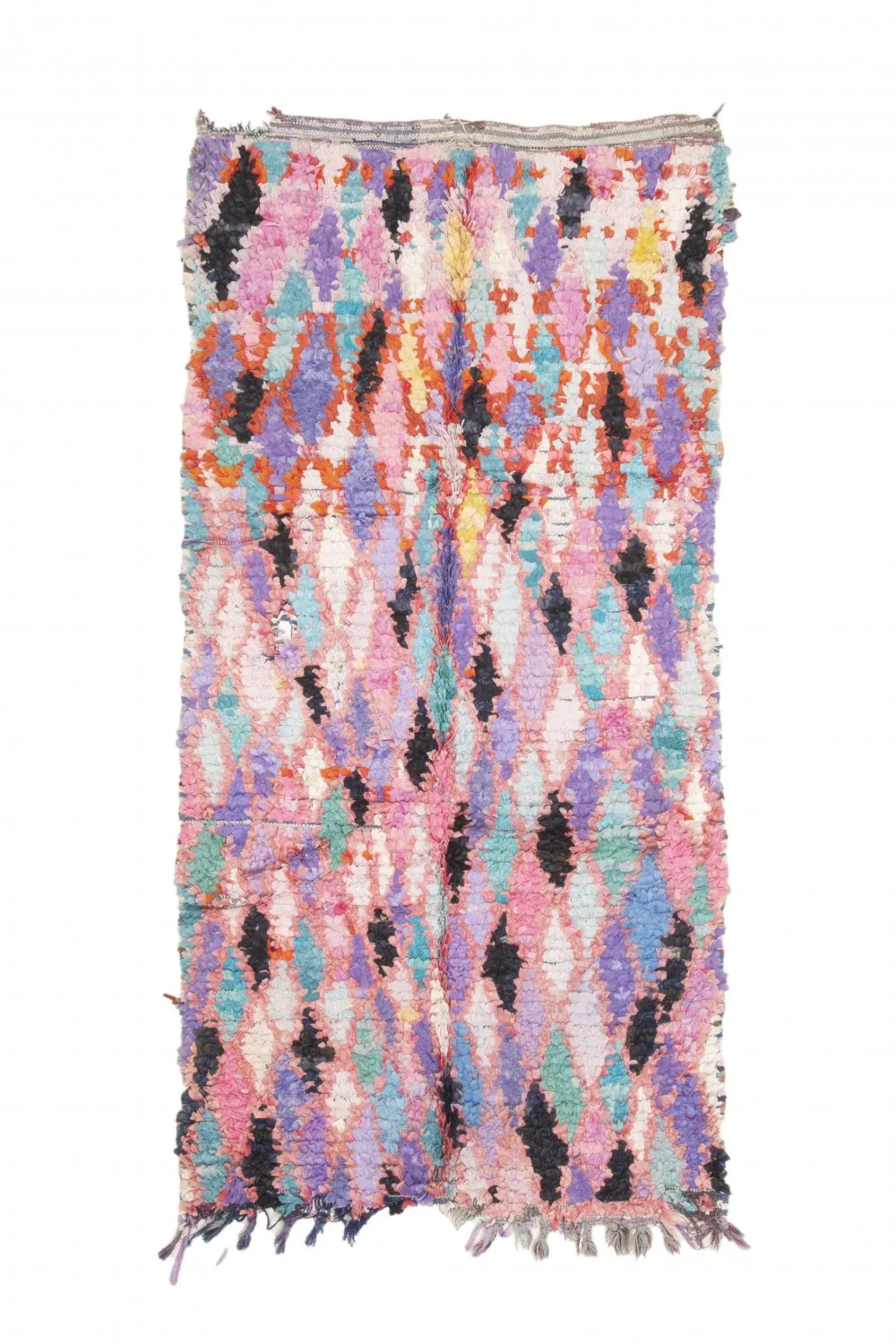 Marokkaanse Berber tapijt Boucherouite 220 x 105 cm