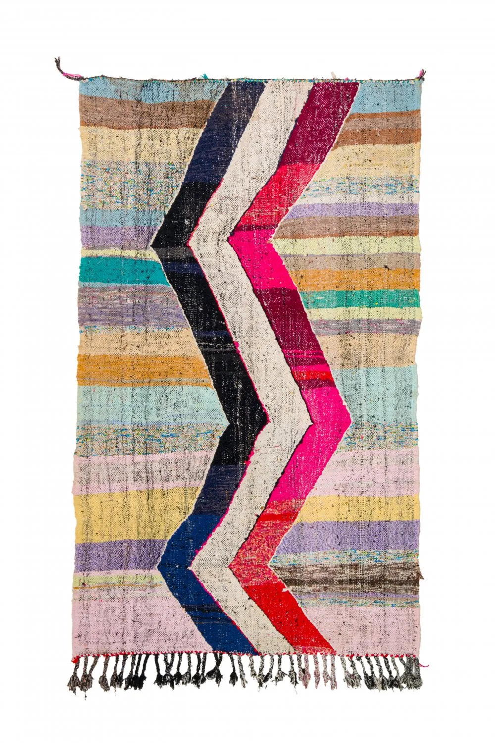 Marokkaanse Berber tapijt Boucherouite 125 x 220 cm