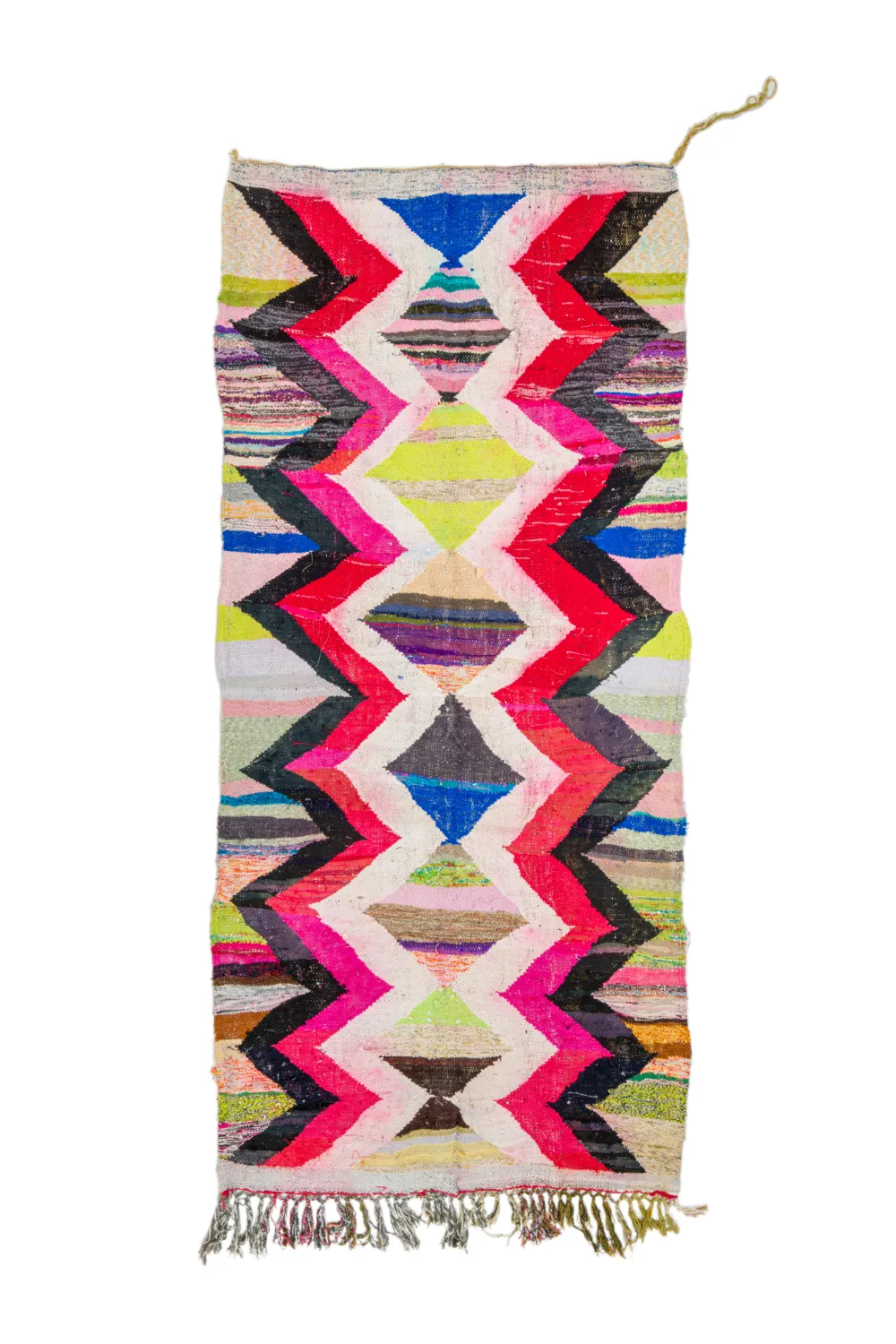 Marokkaanse Berber tapijt Boucherouite 135 x 305 cm