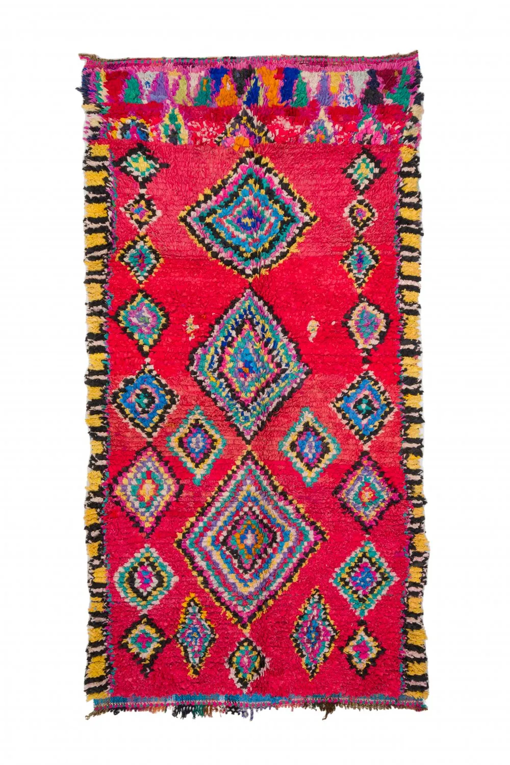 Marokkaanse Berber tapijt Boucherouite 290 x 140 cm