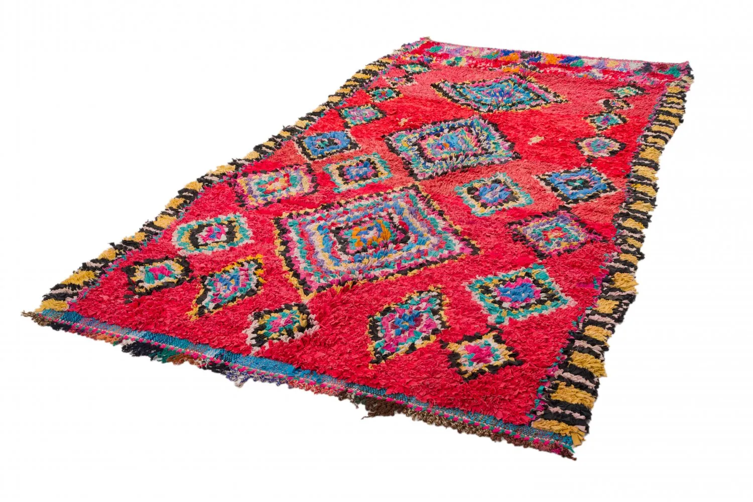 Marokkaanse Berber tapijt Boucherouite 290 x 140 cm