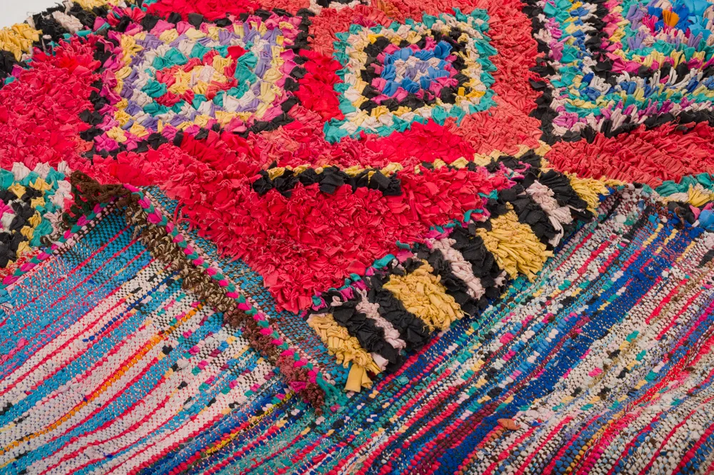 Marokkaanse Berber tapijt Boucherouite 290 x 140 cm