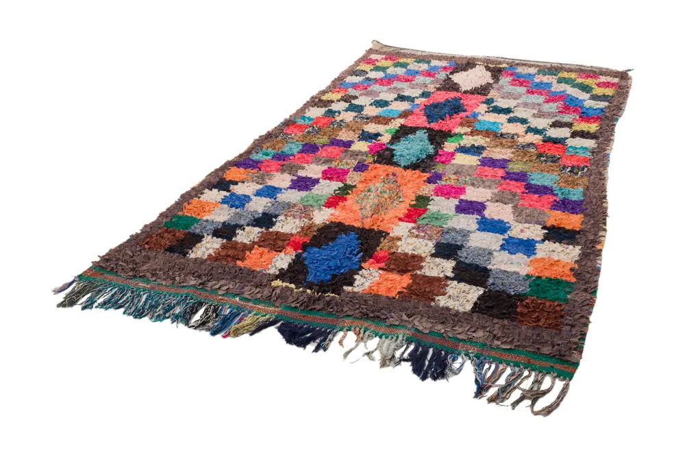Marokkaanse Berber tapijt Boucherouite 270 x 145 cm